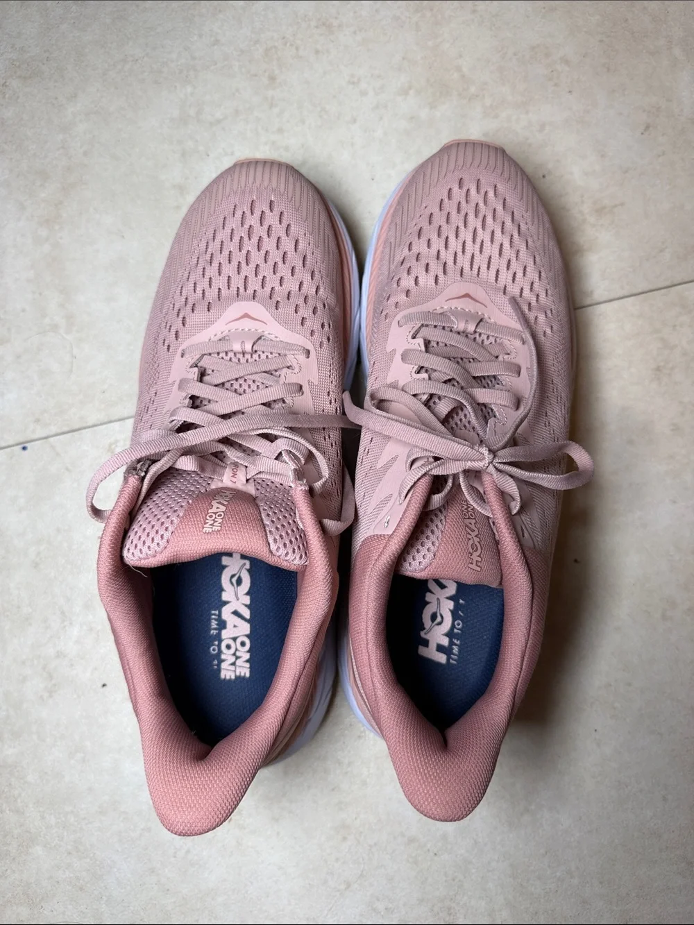 Hoka One One Women's Pink Athletic Running Shoes
